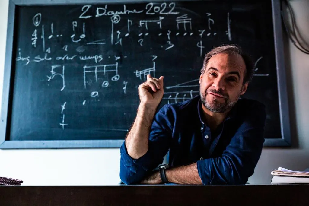Massimo Carloni durante una lezione